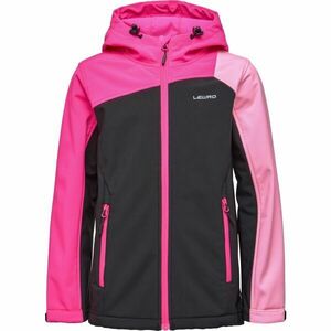 Lewro LYNGBY Dívčí softshellová bunda, růžová, velikost 116-122 obraz