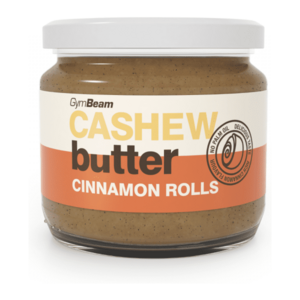 GymBeam KEŠU MÁSLO - SKOŘICOVÉ ROLKY - 340 G Ořechové máslo, , velikost obraz