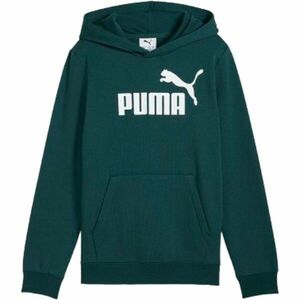 Puma ESSENTIALS NO.1 LOGO HOODIE FL B Chlapecká mikina, tmavě zelená, velikost obraz