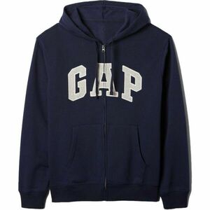 GAP LOGO FLEECE ZIP Pánská mikina, tmavě modrá, velikost obraz