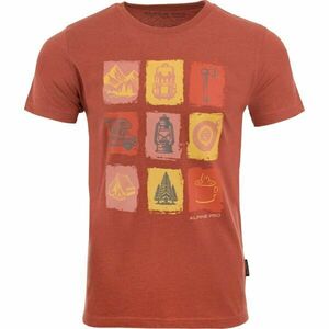 ALPINE PRO NEWEC Pánské triko, oranžová, velikost obraz