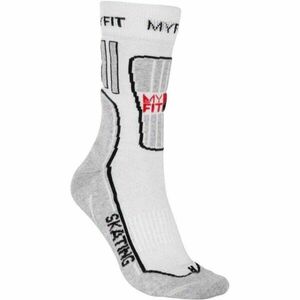 Powerslide MY FIT SKATING SOCKS FITNESS Sportovní ponožky, bílá, velikost obraz
