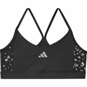 adidas JG TRAINING - ESSENTIALS GLAM BRA Dívčí sportovní podprsenka, černá, velikost obraz