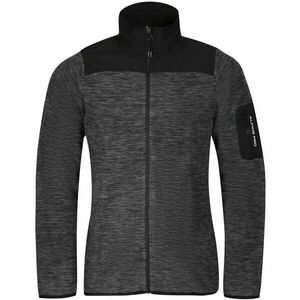 ALPINE PRO LONEB Pánská melírovaná mikina, tmavě šedá, velikost obraz