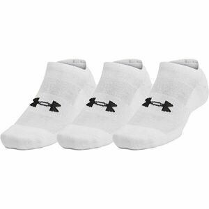 Under Armour TRAINING COTTON NO SHOW 3PK Unisex ponožky, bílá, velikost M obraz
