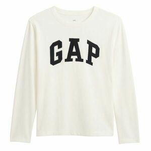 GAP V-FRCH LS LOGO TEE Dětské tričko, bílá, velikost obraz