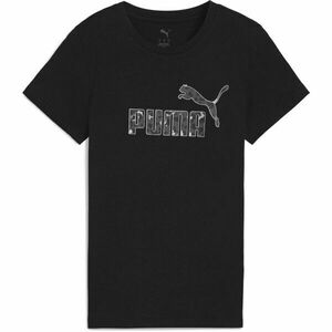 Puma ESSENTIALS ANIMAL GRAPHIC TEE Dámské tričko, černá, velikost obraz