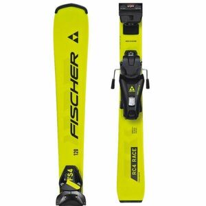 Fischer RC4 RACE JR. + FS 4 GW Sjezdové lyže, žlutá, velikost obraz