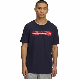 Under Armour CAMO CHEST STRIPE Pánské triko, tmavě modrá, velikost L obraz