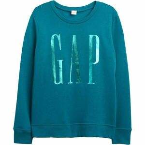 GAP V-LOGO DOORBUSTER CREW Dámská mikina s logem, tyrkysová, velikost obraz