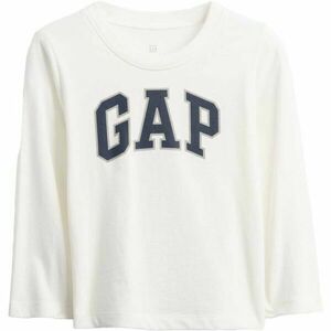 GAP V-FRCH LS LOGO TEE Dětské tričko, bílá, velikost 5Y obraz