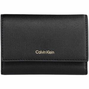 Calvin Klein FOIL LOGO TRIFOLD ZIP Dámská peněženka, černá, velikost obraz