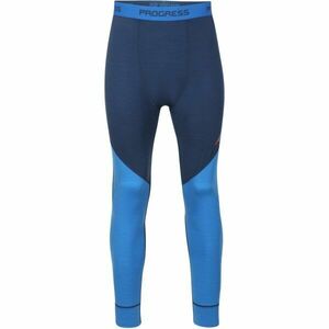 PROGRESS MERINO LT Pánské funkční Merino spodky, modrá, velikost obraz