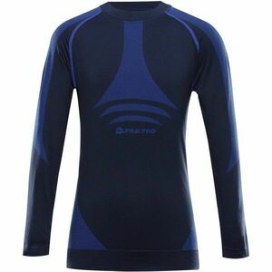 ALPINE PRO AMBOSO Dětské funkční spodní triko, tmavě modrá, velikost obraz