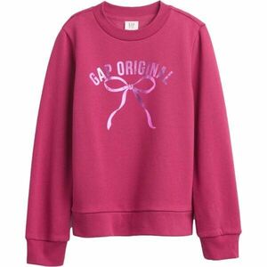 GAP V-DB LOGO CREW Dívčí mikina, růžová, velikost obraz