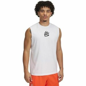 Under Armour CURRY SLVS TEE Pánské tílko, bílá, velikost L obraz