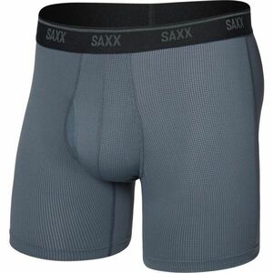 SAXX QUEST QUICK-DRY MESH BOXER BRIEF FLY Funkční boxerky, šedá, velikost obraz