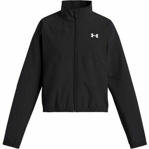 Under Armour RIVAL WOVEN Dívčí lehká bunda, černá, velikost XL obraz