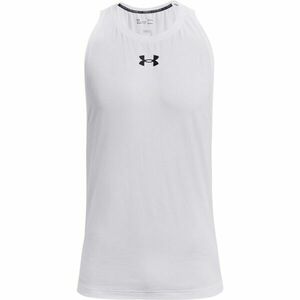 Under Armour BASELINE Pánské tílko na basketbal, bílá, velikost M obraz