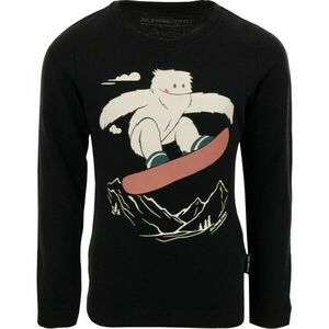 ALPINE PRO CREWO Dětské triko, černá, velikost 152-158 obraz