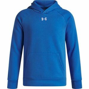 Under Armour RIVAL FLEECE HOODIE Chlapecká mikina, modrá, velikost XS obraz