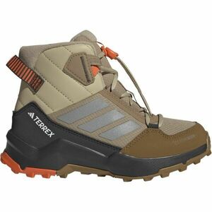 adidas TERREX AX4R CW+ MID K Dětská zateplená obuv, hnědá, velikost 35.5 obraz