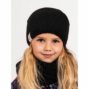 UNUO WARM Dětská čepice, černá, velikost obraz