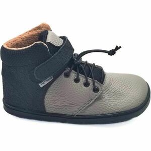 PEGRES BF 56L Dětské zateplené barefoot tenisky, šedá, velikost obraz