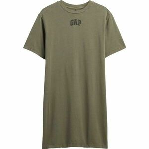 GAP V-FRCH LOGO TEE DRESS Dámské šaty, khaki, velikost obraz