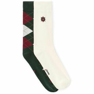 CELIO XMISOXMAS Pánské ponožky v dárkovém balení, tmavě zelená, velikost UNI obraz