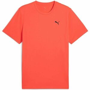 Puma M TAD ESSENTIALS SOLID CAT TEE Pánské triko, červená, velikost obraz