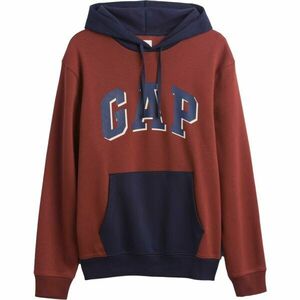 GAP V-HERITAGE LOGO PO SNL - COLORBLOCK Pánská volnočasová mikina, hnědá, velikost obraz