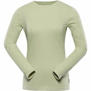 NAX CERLA Dámské bavlněné triko s dlouhým rukávem, béžová, velikost obraz