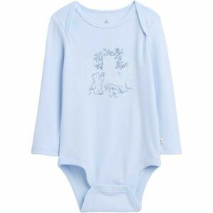GAP V-LS LOGO BODYSUIT Dětské body, světle modrá, velikost obraz