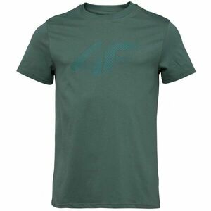 4F TSHIRT Pánské tričko, tmavě zelená, velikost obraz