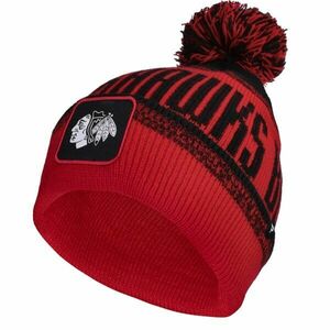 FANATICS CHICAGO BLACKHAWKS THRIVE CUFFED POM BEANIE Čepice, červená, velikost obraz