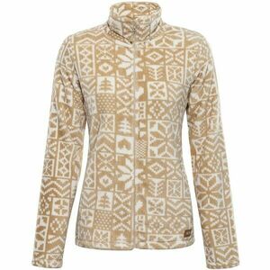 ALPINE PRO EFLINA Dámská fleecová mikina, hnědá, velikost obraz