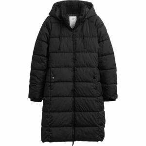 GAP V-FRCH LONG PUFFER COAT Dámský prošívaný kabát, černá, velikost obraz