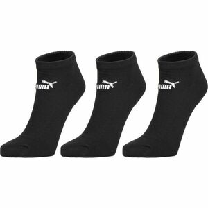 Puma ELEMENTS UNISEX PLAIN SNEAKER 3P Unisex ponožky, černá, velikost 39-42 obraz