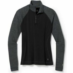 Smartwool W CLASSIC THERMAL MERINO BL PTTRN 1/4 ZB Dámské triko, černá, velikost obraz