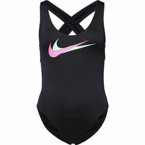 Nike MULTI LOGO Dámské jednodílné plavky, černá, velikost obraz
