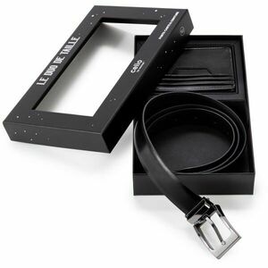 CELIO XJIBELT Kožený opasek, černá, velikost obraz