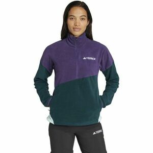 adidas TERREX MULTI CLIMAWARM FLEECE ANORAK Dámská fleecová mikina, tmavě zelená, velikost obraz