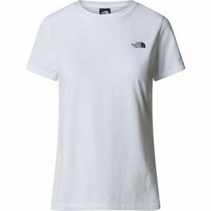 The North Face W S/S SIMPLE DOME SLIM TEE Dámské tričko, bílá, velikost obraz