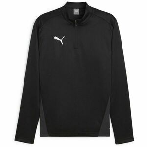 Puma TEAMGOAL TRAINING 1/4 ZIP TOP Pánské triko, černá, velikost obraz