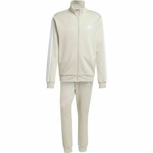adidas SPORTSWEAR BASIC 3-STRIPES FLEECE Pánská tepláková souprava, béžová, velikost XXL obraz