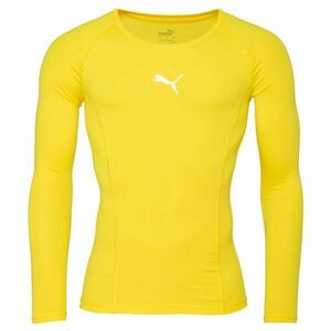 Puma LIGA BASELAYER LONG SLEEVE TEE Pánské funkční triko, žlutá, velikost obraz