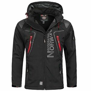 GEOGRAPHICAL NORWAY TECHNO HOODIE Pánská softshellová bunda, černá, velikost obraz
