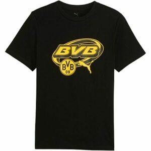 Puma BORUSSIA DRTMUND FTBLCULTURE TEE Pánské triko, černá, velikost obraz