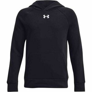 Under Armour RIVAL FLEECE HOODIE Chlapecká mikina, černá, velikost M obraz